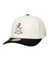 Mitchell & Ness Men's Cream Baltimore Orioles Coop Stretch-snapback Hat In Neutral