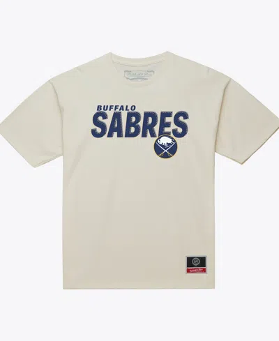 Mitchell & Ness Men's Cream Buffalo Sabres Core Plus T-shirt In Neutral