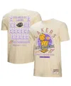 Mitchell & Ness Cream Los Angeles Lakers Hardwood Classics Champions Vintage T-shirt In Neutral