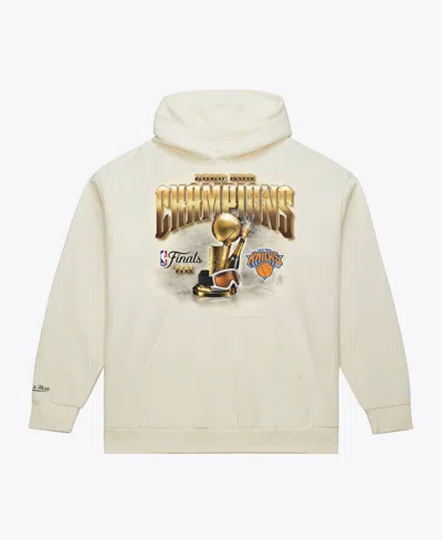 Mitchell & Ness Men's Cream New York Knicks 2026 Nba Finals Champions Hoodie In Neutral