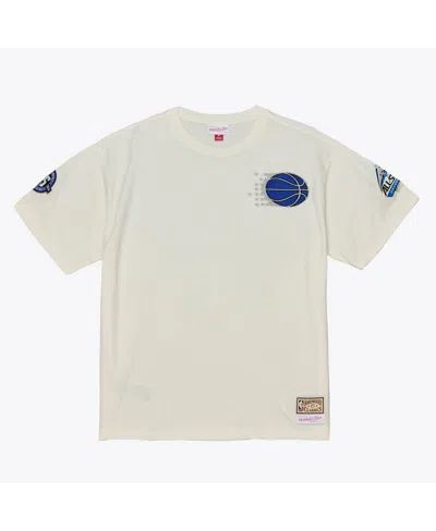 Mitchell & Ness Men's Cream Orlando Magic Hardwood Classics Chainstitch Premium T-shirt In Multi