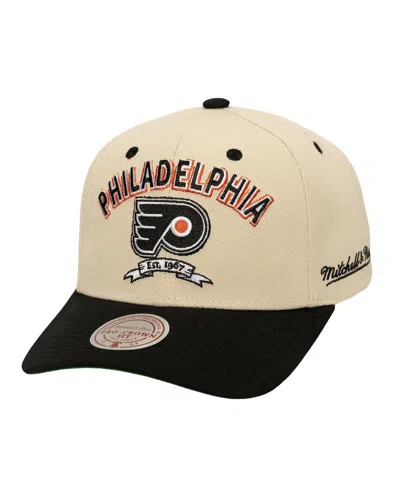 Mitchell & Ness Men's Cream Philadelphia Flyers Soul Legacy Defined Two-tone Pro Crown Adjustable Hat In White