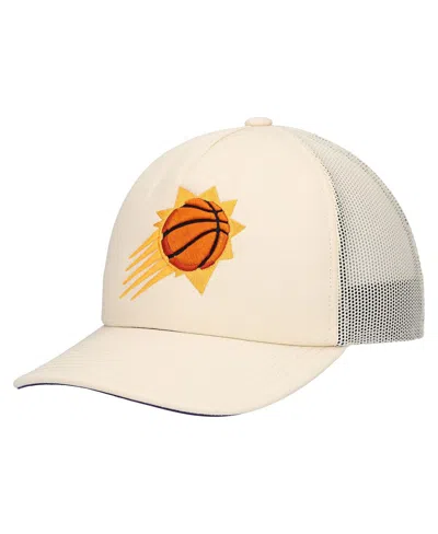 Mitchell & Ness Men's Cream Phoenix Suns Trucker Adjustable Hat In White