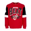 Mitchell & Ness Men's Crewneck Sweatshirt Nba All Over Crew 3.0 Miahea Original Team Colors In Original Team Colors