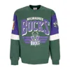 Mitchell & Ness Men's Crewneck Sweatshirt Nba All Over Crew 3.0 Milbuc Original Team Colors In Original Team Colors