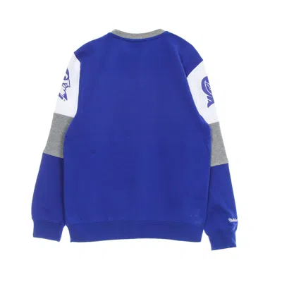 Mitchell & Ness Men's Crewneck Sweatshirt Ncaa Perfect Season Crew Fleece Overtime Dukdev In Blue
