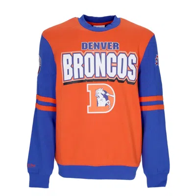 Mitchell & Ness Men's Crewneck Sweatshirt Nfl All Over Crew 2.0 Denbro In Original Team Colors