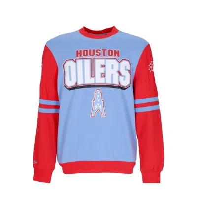 Mitchell & Ness Men's Crewneck Sweatshirt Nfl All Over Crew 2.0 Houoil In Multi