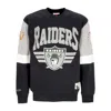 Mitchell & Ness Men's Crewneck Sweatshirt Nfl All Over Crew 3.0 Oakrai Original Team Colors In Original Team Colors