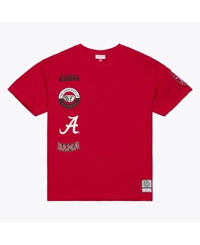 Mitchell & Ness Men's Crimson Alabama Crimson Tide Double Clutch Premium T-shirt In Red