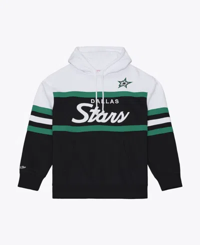 Mitchell & Ness Men's Dallas Stars Head Coach Fleece Hoodie In Black