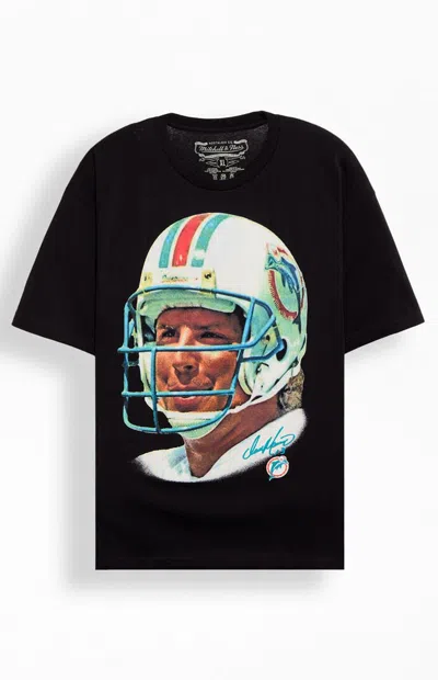Mitchell & Ness Men's Dan Marino Big Head T-shirt In Black In Multi