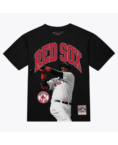 Mitchell & Ness Men's David Ortiz Black Boston Red Sox Photo Arch Player Graphic T-shirt