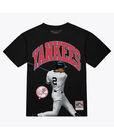 Mitchell & Ness Derek Jeter Black New York Yankees Photo Arch Player Graphic T-shirt