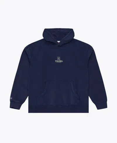 Mitchell & Ness Men's Detroit Tigers Core Essentials Fleece Kangaroo-pocket Hoodie In Animal Print