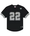 Mitchell & Ness Men's Emmitt Smith Black Dallas Cowboys Retired Player Name Number Mesh T-shirt In Black