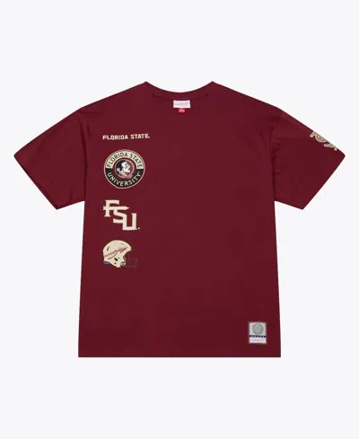 Mitchell & Ness Men's Garnet Florida State Seminoles Double Clutch Premium T-shirt In Burgundy