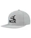 Mitchell & Ness Men's Gray Chicago White Sox Cooperstown Collection Basic Flip Snapback Hat