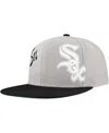 Mitchell & Ness Men's Gray Chicago White Sox Knock Out Panel Snapback Hat In Gray