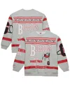 Mitchell & Ness Men's Gray Georgia Bulldogs All Over Print Sweatshirt In Gray