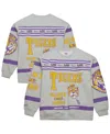Mitchell & Ness Men's Gray Lsu Tigers All Over Print Sweatshirt In Gray