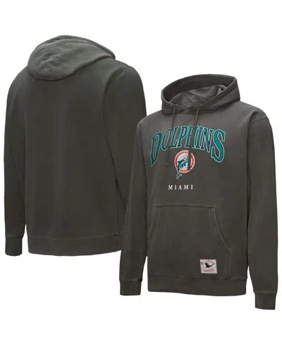 Mitchell & Ness Gray Miami Dolphins Slot Pullover Hoodie