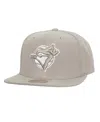 Mitchell & Ness Men's Gray Toronto Blue Jays Snapback Hat
