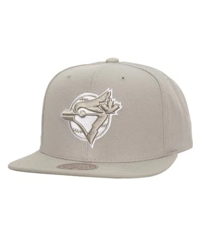 Mitchell & Ness Men's Gray Toronto Blue Jays Snapback Hat