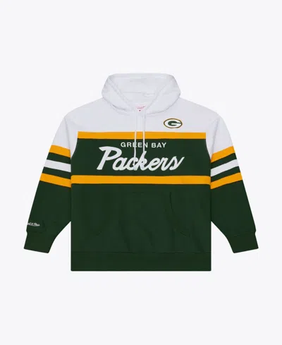 Mitchell & Ness Men's Green Bay Packers Head Coach Fleece Embroidered Hoodie