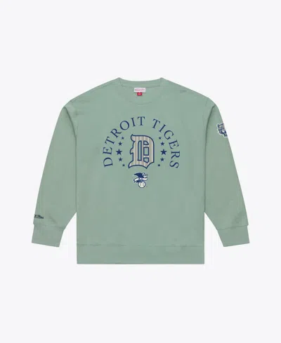 Mitchell & Ness Men's Green Detroit Tigers Yacht Rock Fleece Sweatshirt