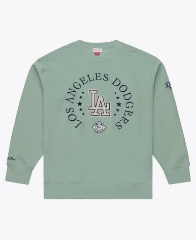 Mitchell & Ness Men's Green Los Angeles Dodgers Yacht Rock Fleece Sweatshirt