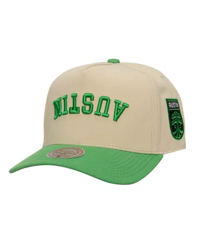 Mitchell & Ness Men's Green/royal Austin Fc Upside Down Pro Pinch Snapback Hat In Multi
