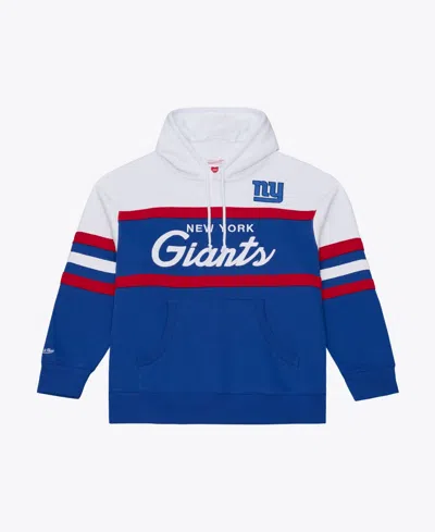Mitchell & Ness Men's Head Coach Embroidered Graphics Hoodie In Blue