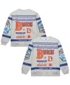 Mitchell & Ness Men's Heather Gray Denver Broncos All Over Print Fleece Crewneck Sweatshirt In Multi