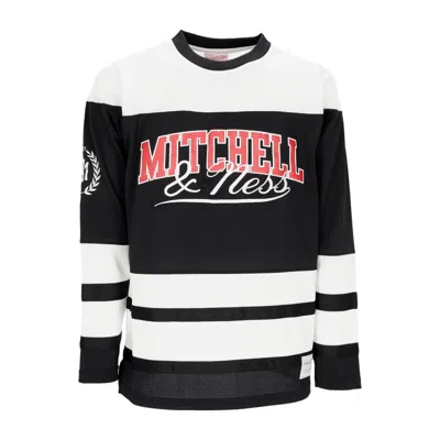 Mitchell & Ness Men's Hockey Jacket Branded Arch Hockey Jersey Black