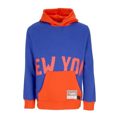 Mitchell & Ness Men's Hoodie Nba Big Face Hoodie 5.0 Hardwood Classics Neykni Blue
