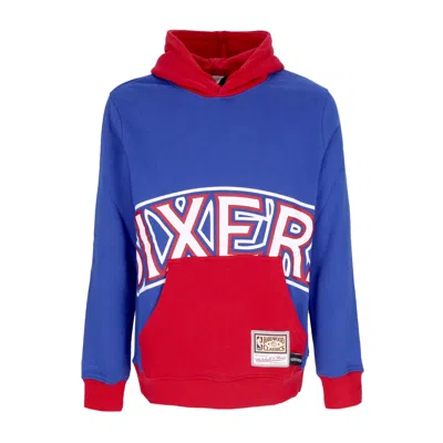 Mitchell & Ness Men's Hoodie Nba Big Face Hoodie 5.0 Hardwood Classics Phi76e Blue