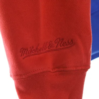 Mitchell & Ness Men's Hoodie Nba Color Blocked Fleece Hoodie Loscli In Red