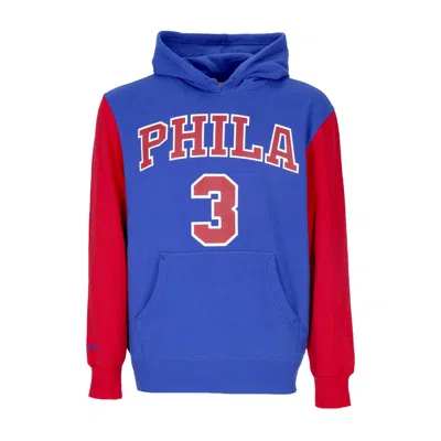Mitchell & Ness Men's Hoodie Nba Fashion Fleece Hoodie 1996 No 3 Allen Iverson Hardwood Classics Phi76e Original Tea In Original Team Colors
