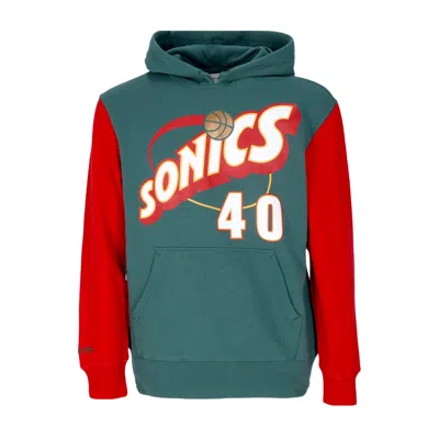 Mitchell & Ness Men's Hoodie Nba Fashion Fleece Hoodie 1996 No 40 Shawn Kemp Hardwood Classics Seasup Original Team In Original Team Colors