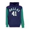 Mitchell & Ness Men's Hoodie Nba Fashion Fleece Hoodie 1998 No 41 Dirk Nowitzki Hardwood Classics Dalmav In Original Team Colors