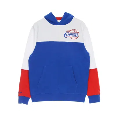 Mitchell & Ness Men's Hoodie Nba Fusion Fleece 2.0 Hardwood Classics Loscli In Royal/white