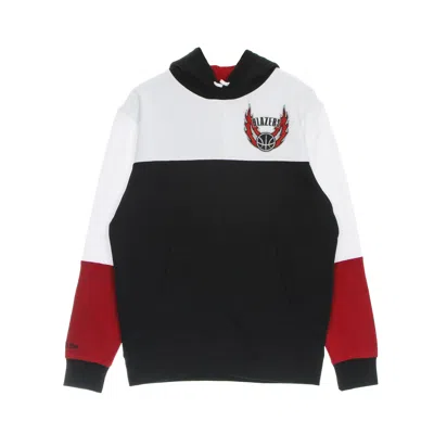 Mitchell & Ness Men's Hoodie Nba Fusion Fleece 2.0 Hardwood Classics Porbla In Black/white