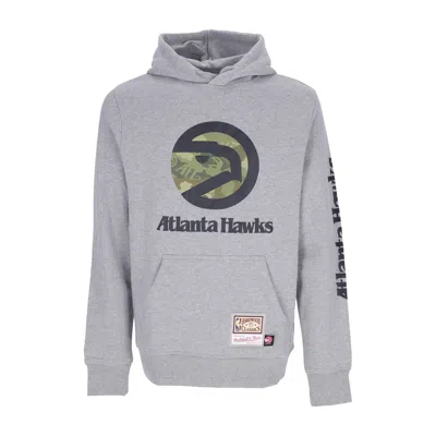 Mitchell & Ness Men's Hoodie Nba Ghost Green Camo Hoodie Hardwood Classics Atlhaw Gray Heather In Grey Heather