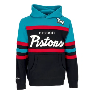 Mitchell & Ness Men's Hoodie Nba Head Coach Hoodie Detpis Original Team Colors