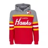 Mitchell & Ness Men's Hoodie Nba Headcoach Hoodie Atlhaw Scarlet In Scarlet