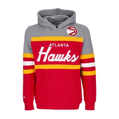 Mitchell & Ness Men's Hoodie Nba Headcoach Hoodie Atlhaw Scarlet