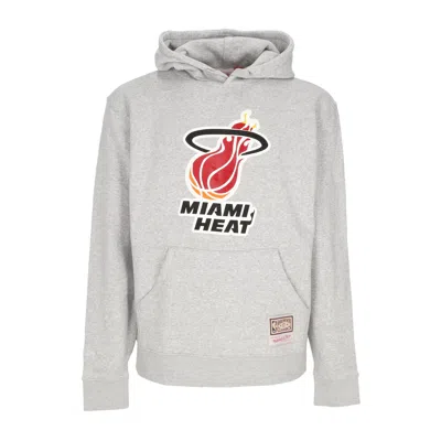 Mitchell & Ness Men's Hoodie Nba Team Logo Hoodie Miahea Gray Marl In Grey Marl