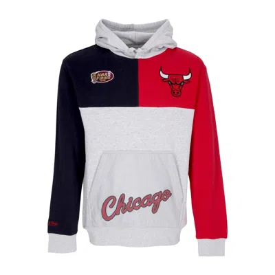 Mitchell & Ness Men's Hoodie Nba Tie Breaker Fleece Hoodie Hardwood Classics Chibul In Grey Heather/red