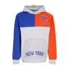Mitchell & Ness Men's Hoodie Nba Tie Breaker Fleece Hoodie Hardwood Classics Neykni In Grey Heather/royal